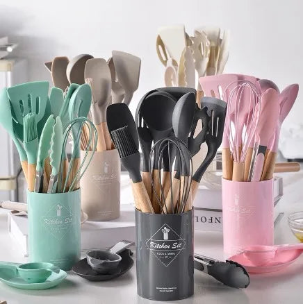 Silicone Spoon Kit for Kitchen